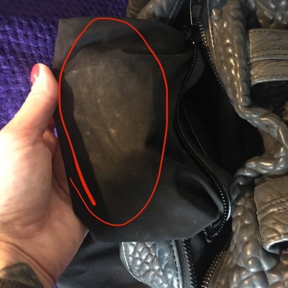 Alexander Wang iridescent black leather Rocco bag - Picture 8 of 16